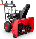 26'' 252cc Two Stage Self-Propelled Gas Snow Blower w/ Electric Start