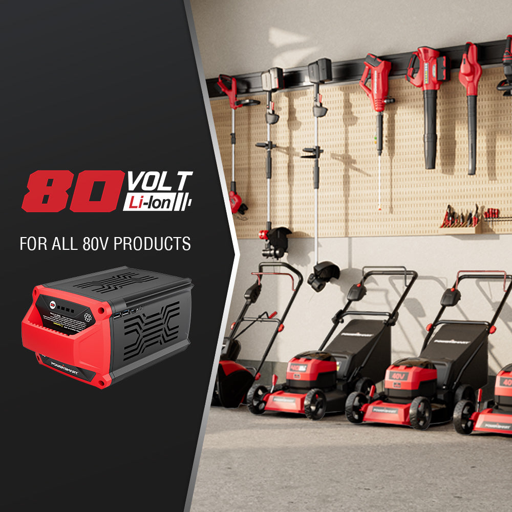 80V 26" Brushless Cordless Self-Propelled Lawn Mower w/ Battery & Charger PS76826