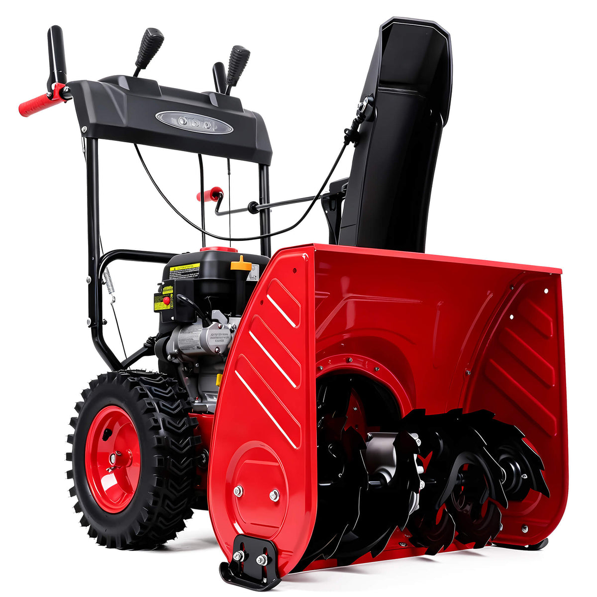 24'' 212cc Two Stage Self-Propelled Gas Snow Blower w/ Electric Start