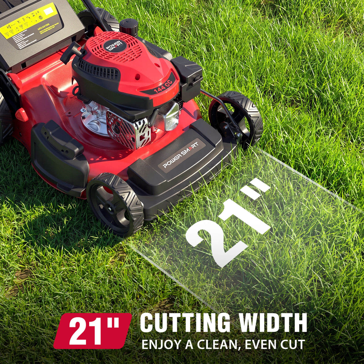 21" 144cc Gas Push 3-in-1 Lawn Mower DB8621P