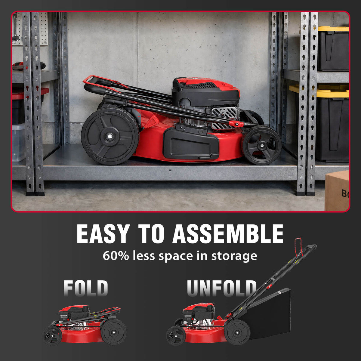 21" 144cc Gas Push 3-in-1 Lawn Mower DB8621P