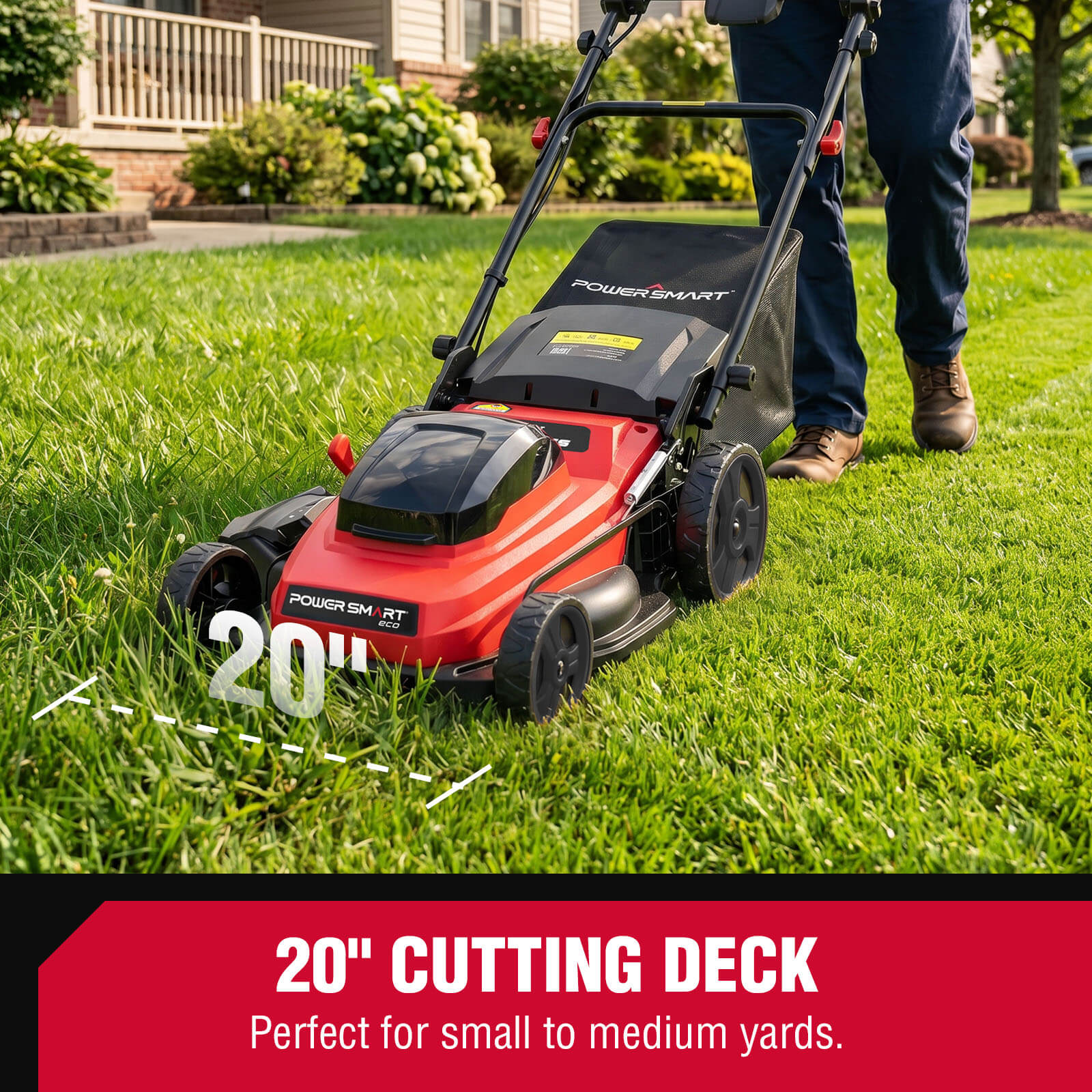 40V 20” Self-propelled Lawn Mower w/ Two 4.0Ah Battery MB2420SA