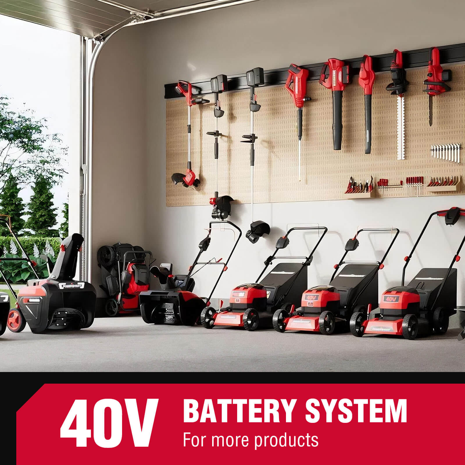 40V 20” Self-propelled Lawn Mower w/ Two 4.0Ah Battery MB2420SA