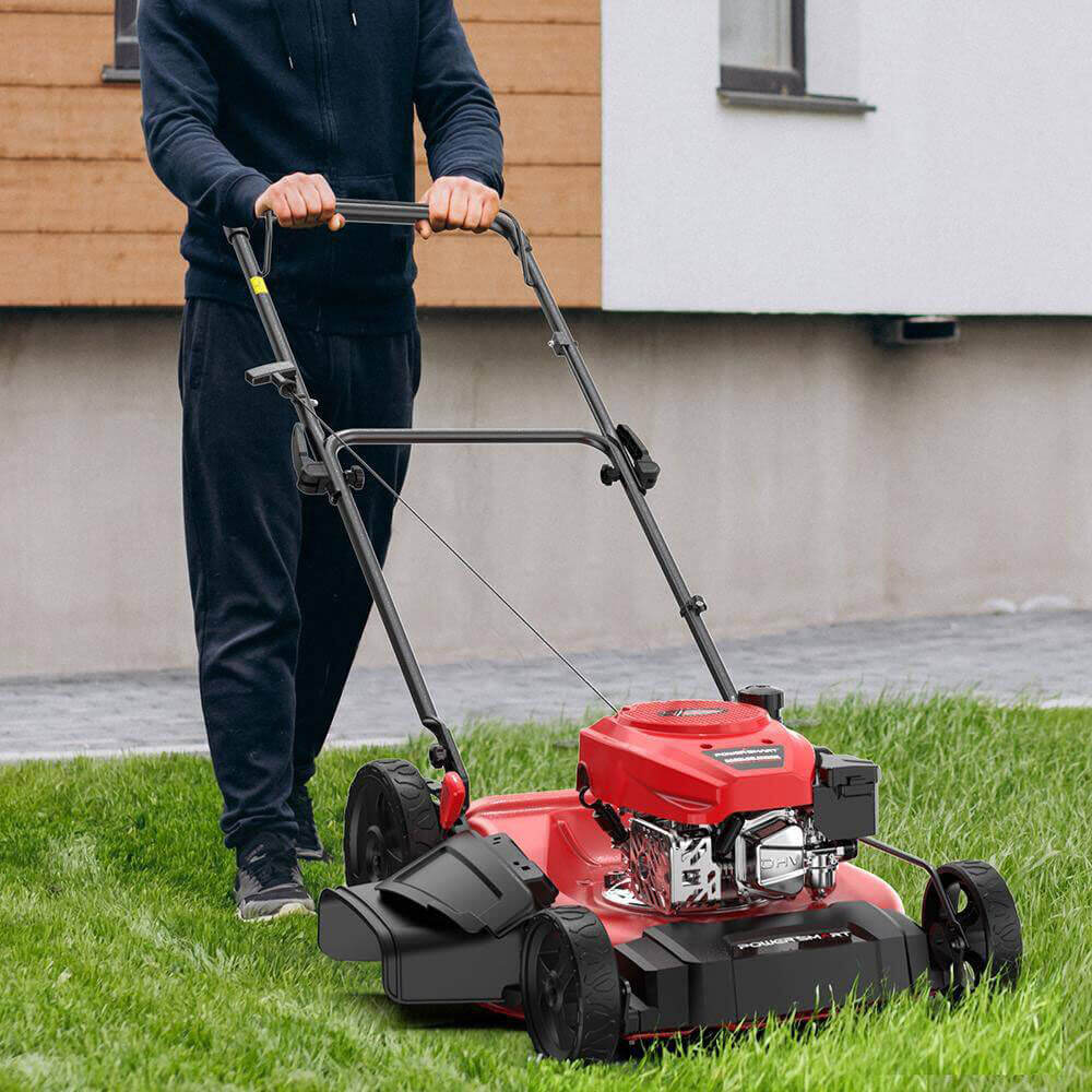 21'' 144cc Gas Push 2-in-1 Lawn Mower V8721C