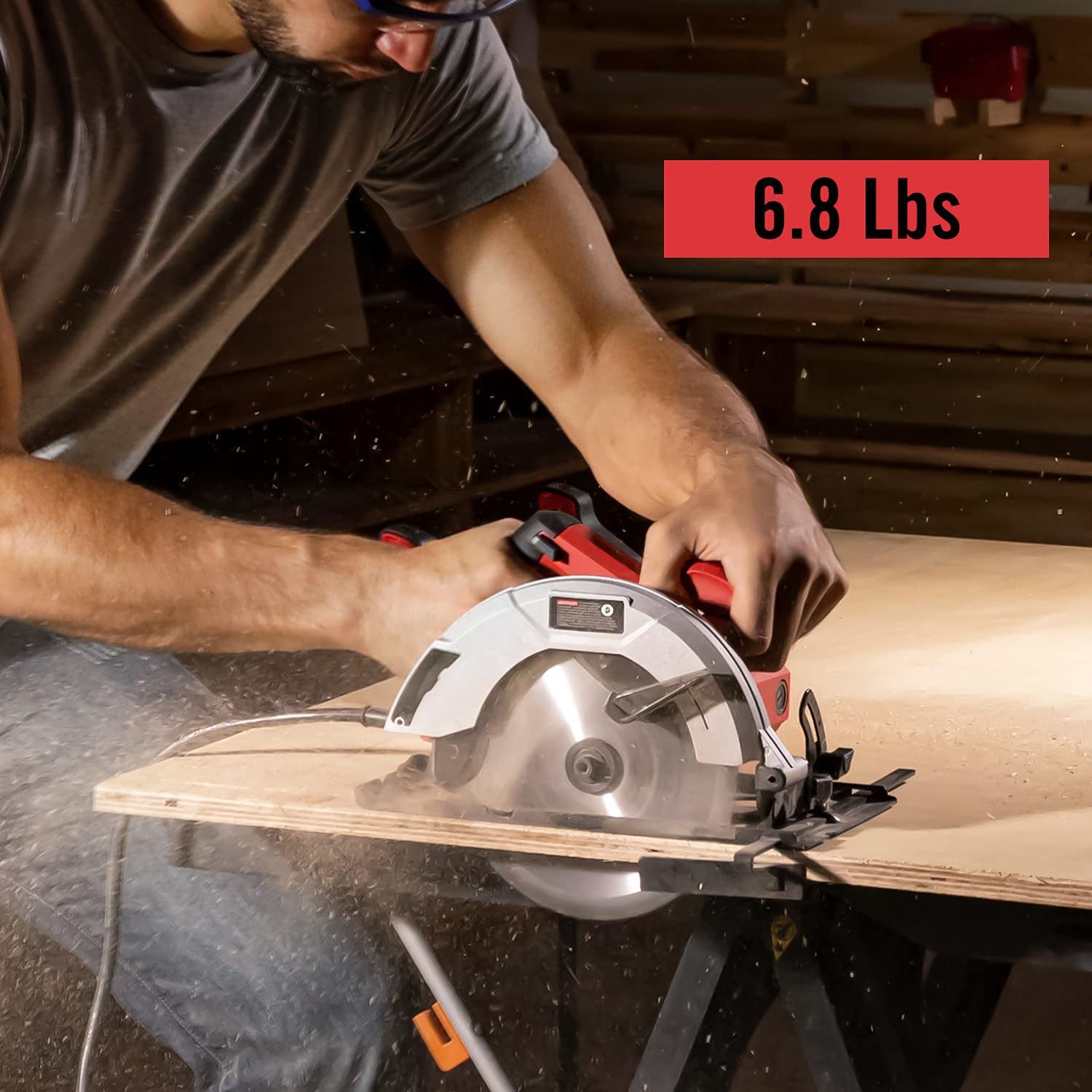 7.25" 14Amp 5500RPM Circular Saw w/ Integrated Dust Blower PS4015