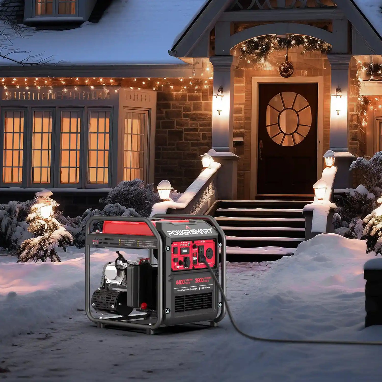 Gasoline generators serve as essential power sources.