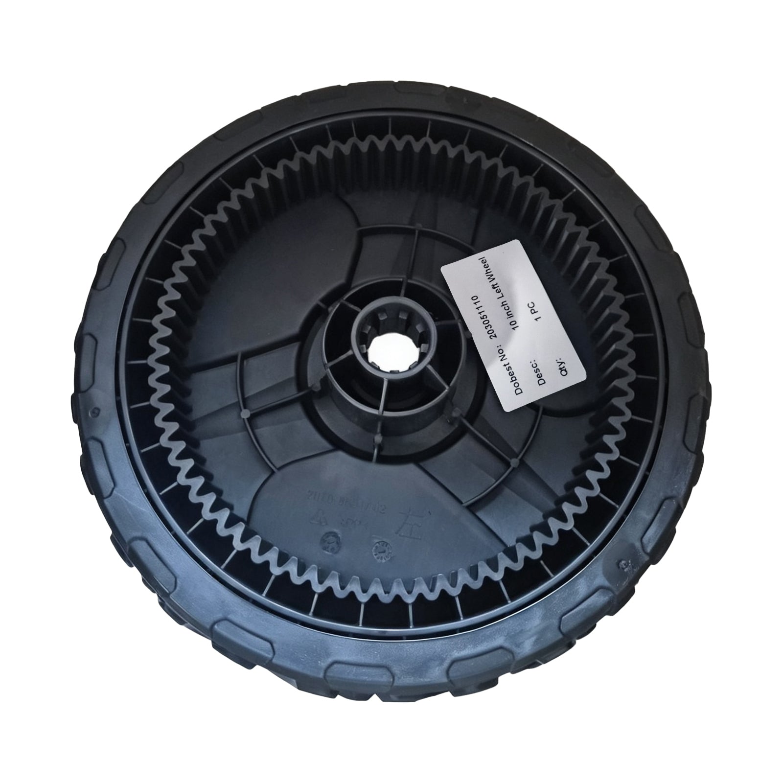 Lawn Mower Parts - 10 inch Left wheel, Stock#203051110