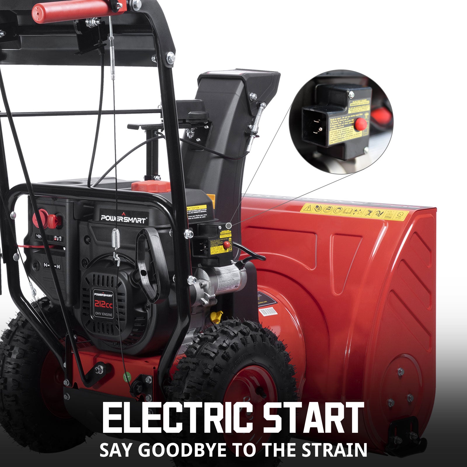 24'' 212cc Two Stage Self-Propelled Gas Snow Blower DB7108B