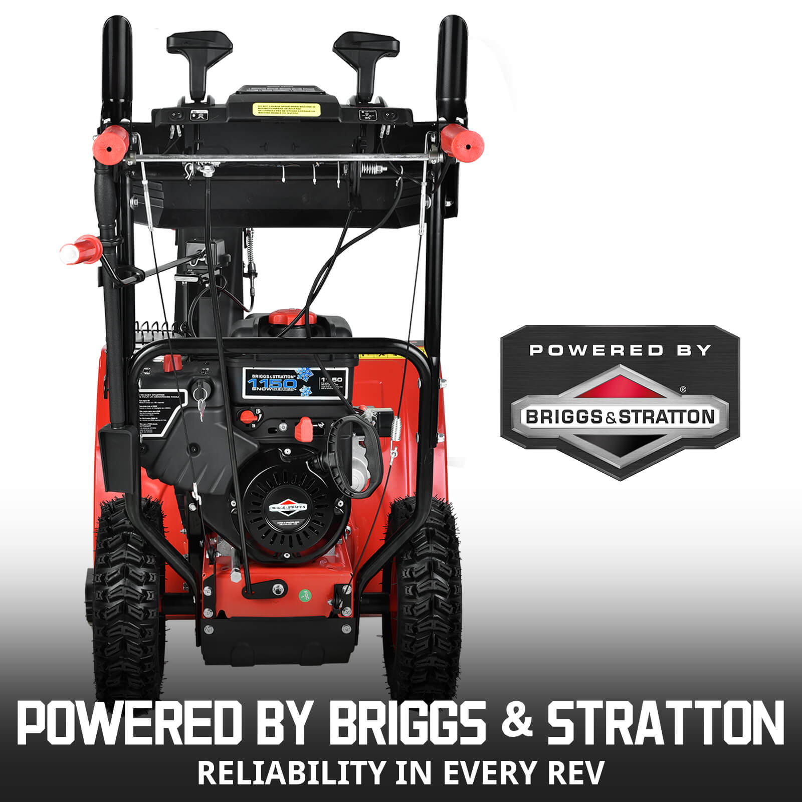 26" 208cc Two Stage Self-Propelled Gas Snow Blower w/ Briggs & Stratton Engine HB7109B