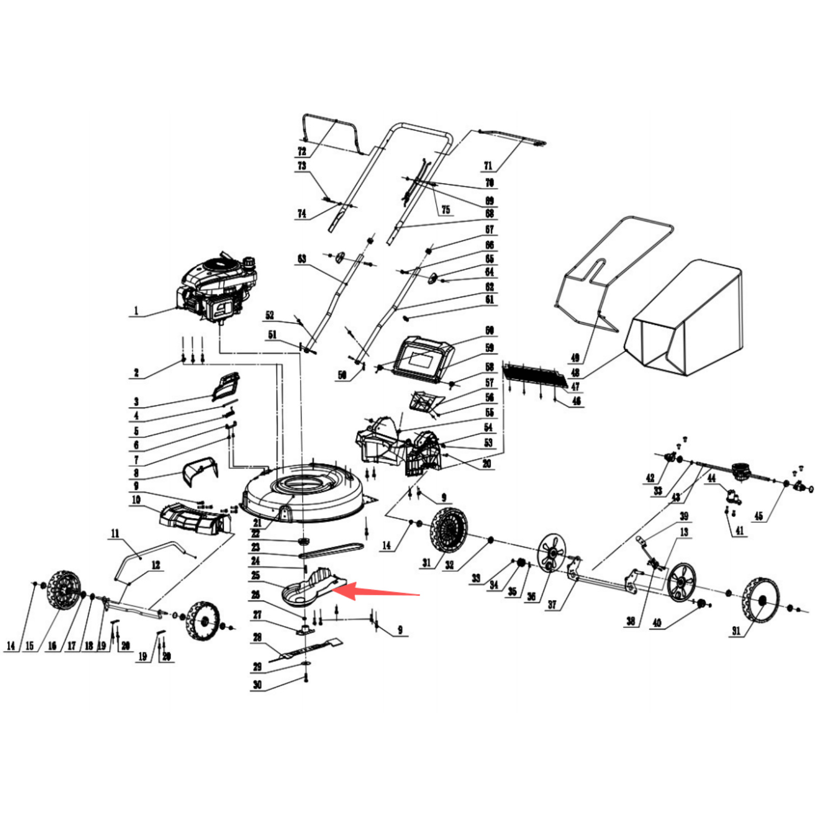 Lawn Mower Parts - Belt Cover