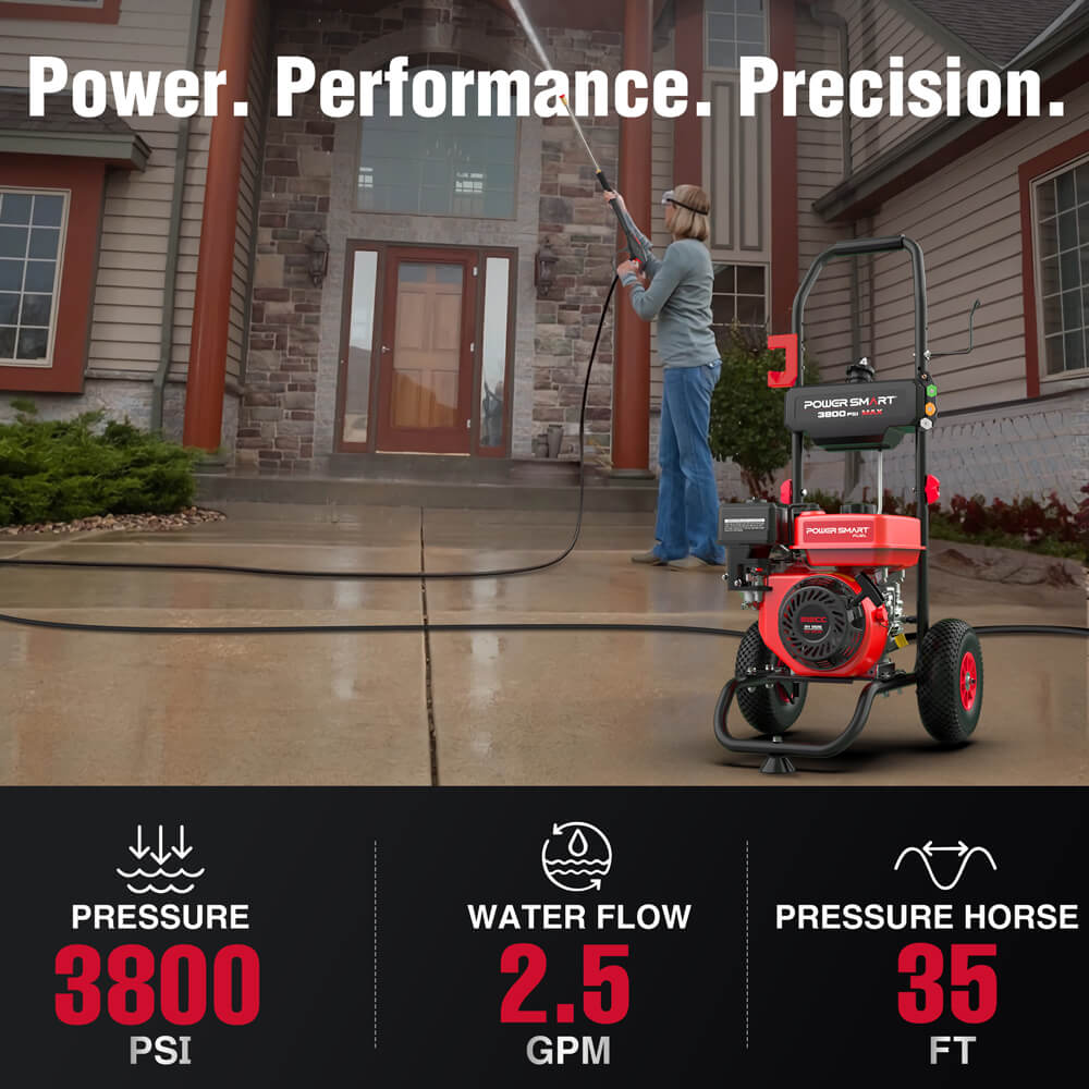 3800PSI 2.5GPM 212cc Gas Pressure Washer DL1038A