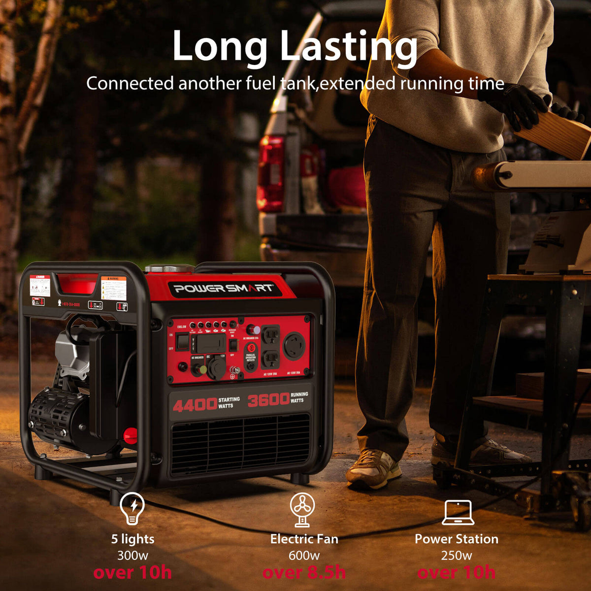 4400W Open Frame Gas Inverter Generator DL5040
