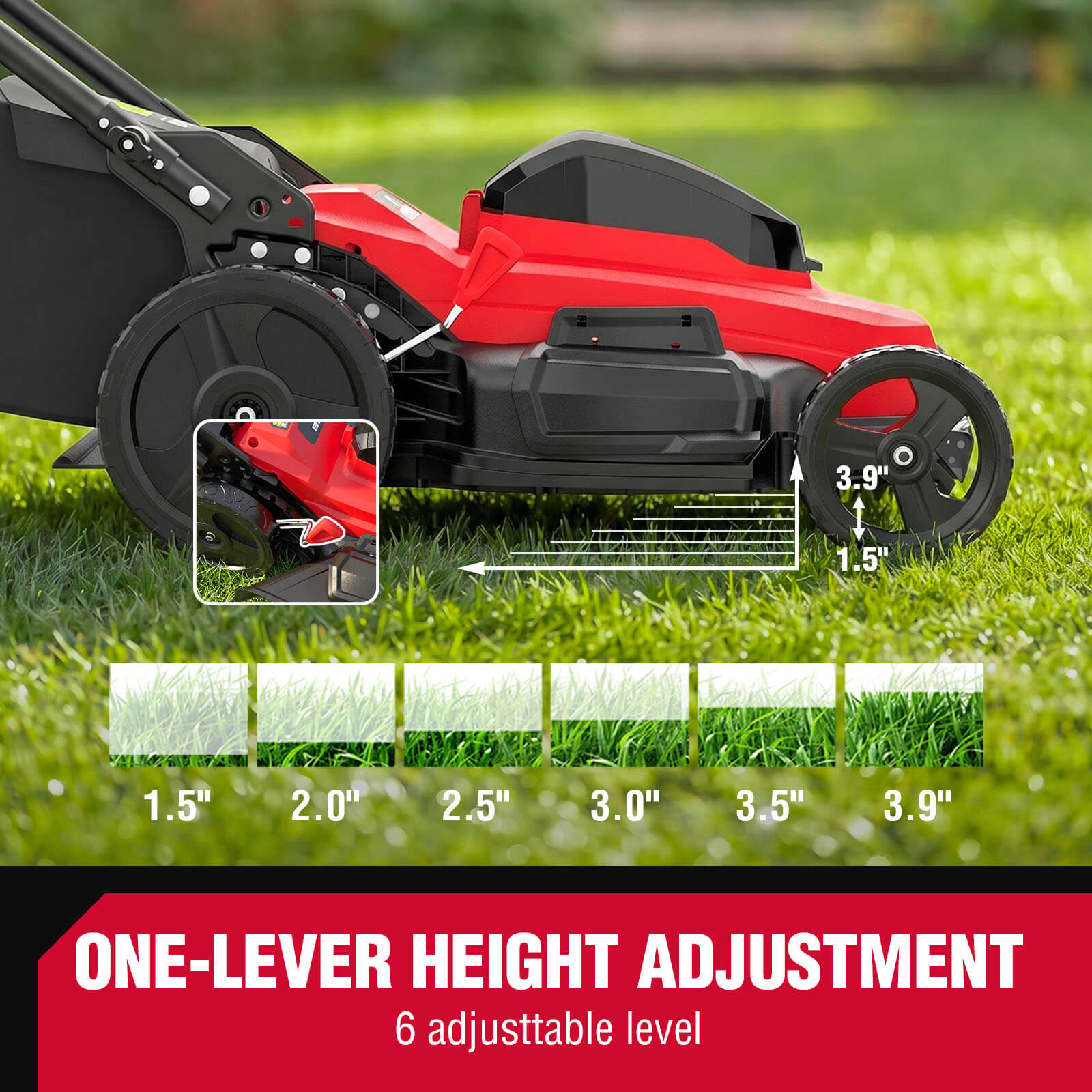 40V 20” Self-propelled Lawn Mower w/ Two 4.0Ah Battery MB2420SA