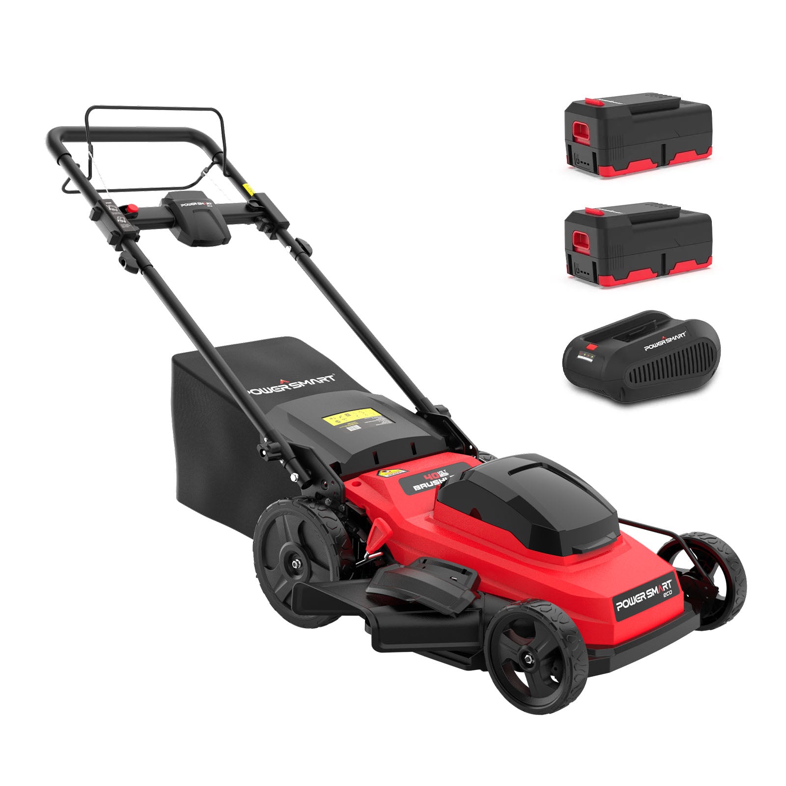 40V 20” Self-propelled Lawn Mower w/ Two 4.0Ah Battery MB2420SA