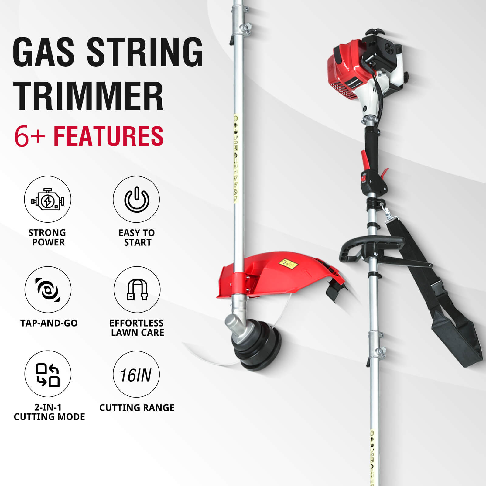 16" 25cc Gas String Trimmer & Edger PS4532