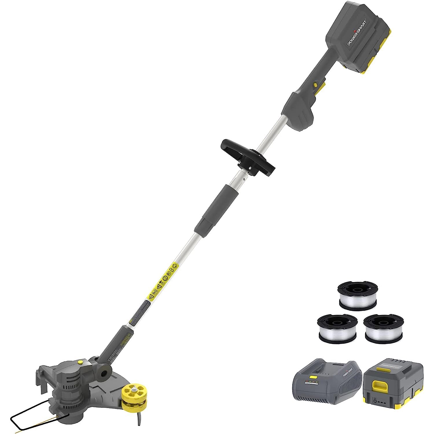 Parts: String Trimmer Replacement Spools & Caps for PowerSmart PS76112A, DB2603 & DB2603RB (10 Spools + 4 Caps)