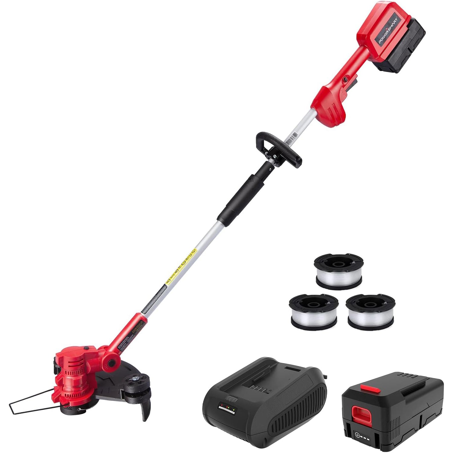Parts: String Trimmer Replacement Spools & Caps for PowerSmart PS76112A, DB2603 & DB2603RB (10 Spools + 4 Caps)