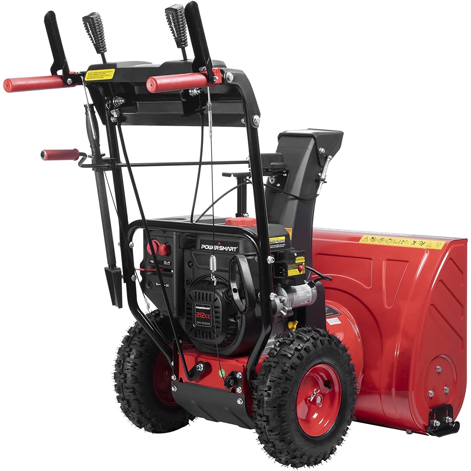 26'' 212cc Two Stage Self-Propelled Gas Snow Blower w/ Electric Start DB7126