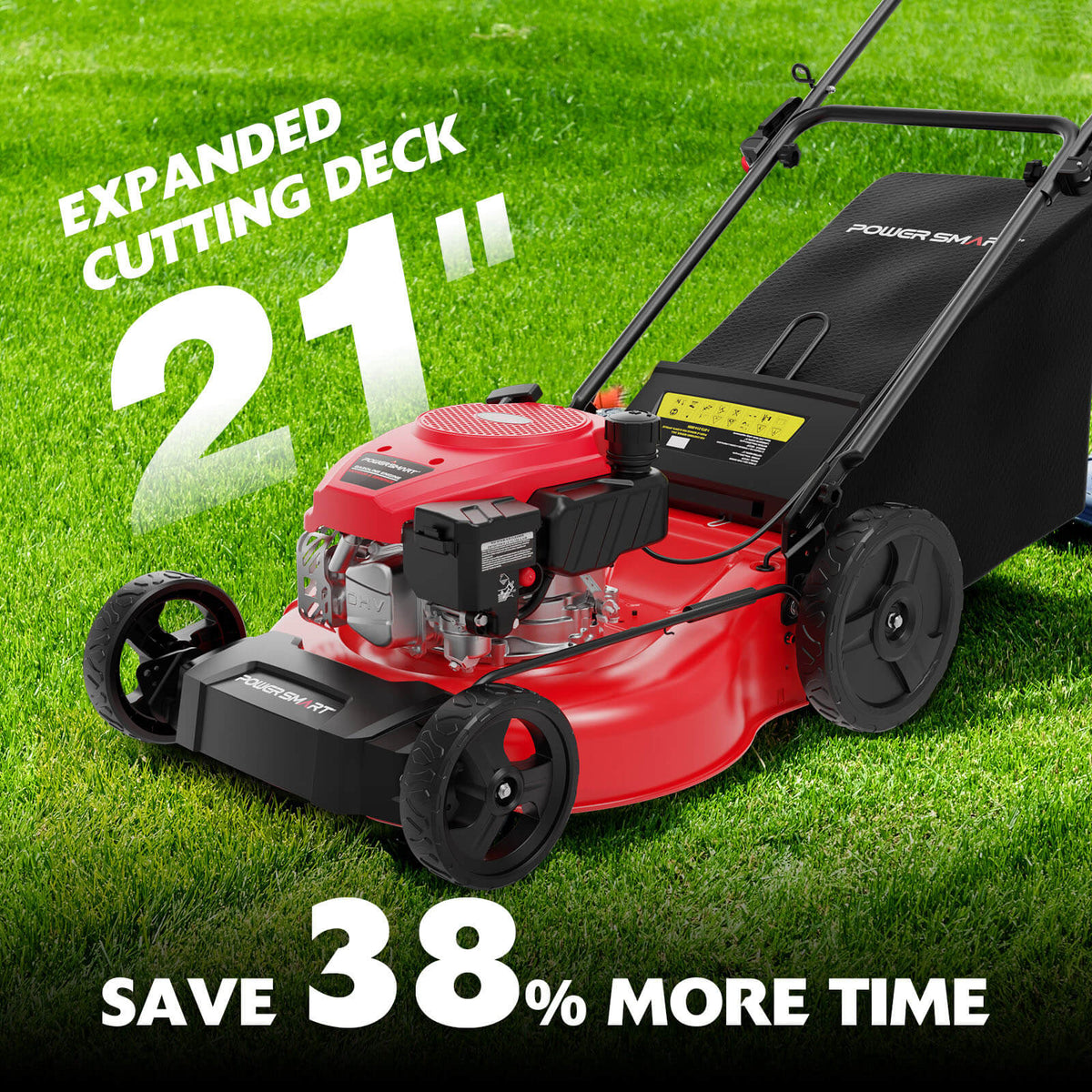 21 " 170cc Gas Self-Propelled Lawn Mower V8721S