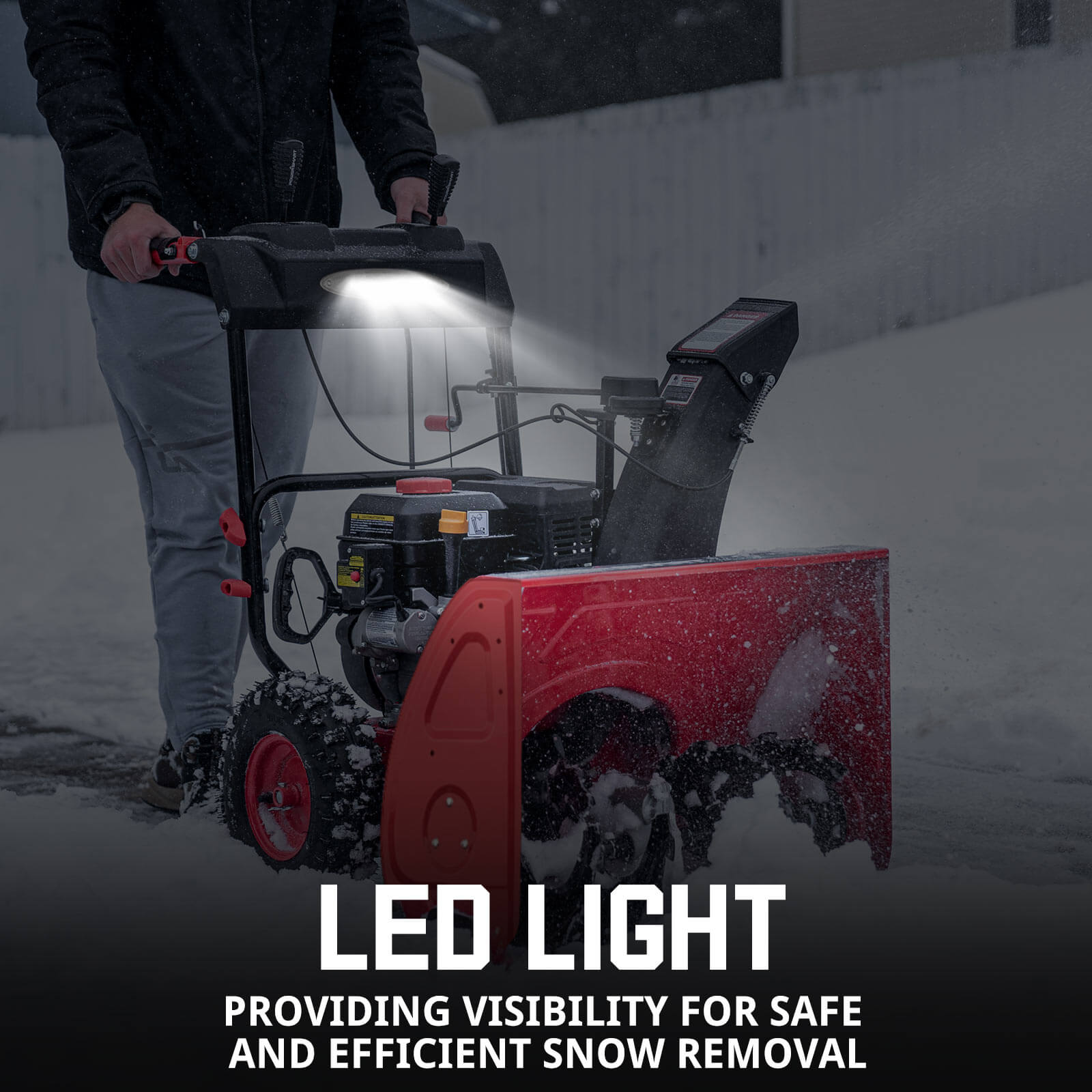 24'' 212cc Two Stage Self-Propelled Gas Snow Blower DB7108B