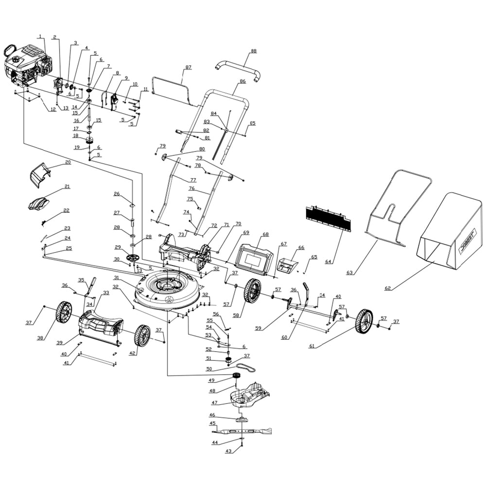 Lawn Mower Parts - Drive Belt (SANLUX Z787Li809Ld)  Stock #302040085